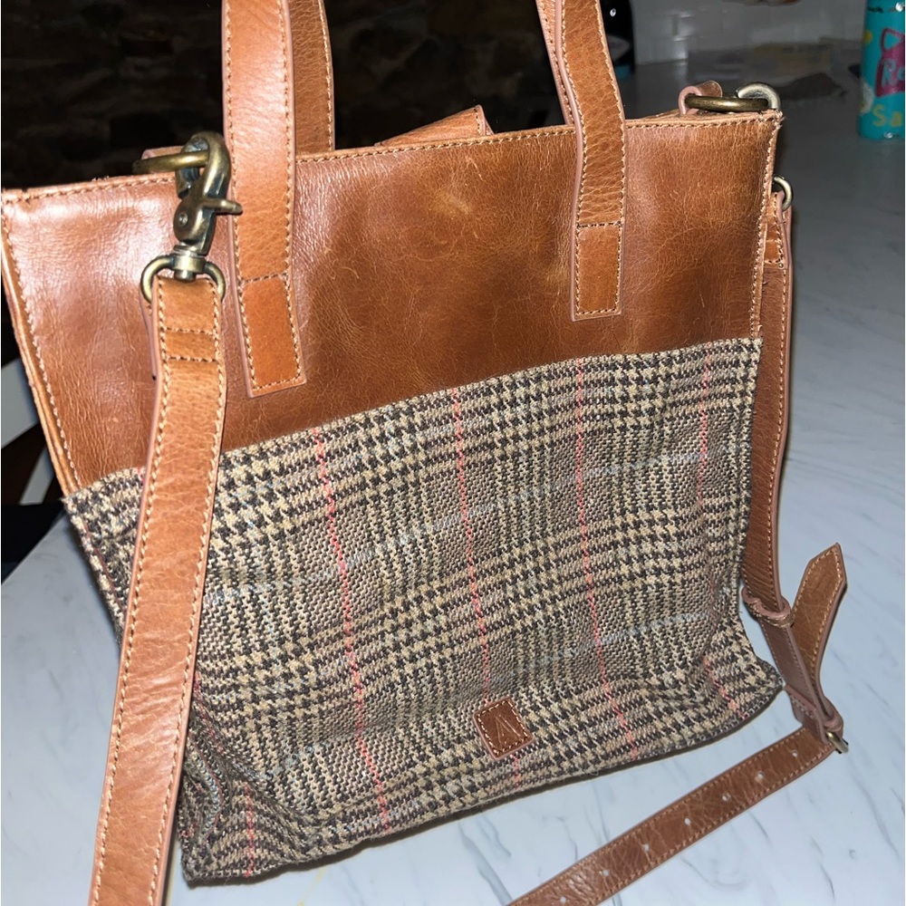 Able Brown and Tan Tote Bag